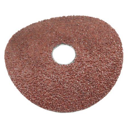 TOTALTURF 71667 24 Grit Resin Fibre Aluminum Oxide Steel Sanding Disc 4.5 in. TO697568